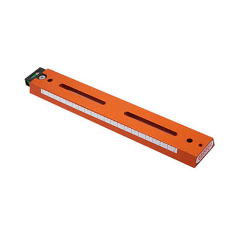 Queue d'aronde mâle Geoptik 25cm avec niveau à bulle (orange)