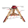 Trépied bois Geoptik H 470/520mm (embase EQ6/Atlas/CGEM) Trépied bois Geoptik H 470/520mm (embase EQ6/Atlas/CGEM)