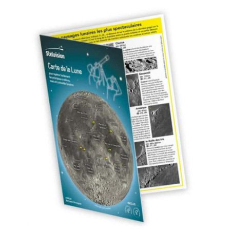 Carte de la lune Stelvision plastifiée