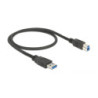 Lot de 2 câbles 0,5m USB3.0 Pegasus Astro / Delock type B vers A Lot de 2 câbles 0,5m USB3.0 Pegasus Astro / Delock type B vers A