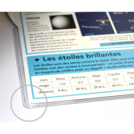 Carte céleste Stelvision plastifiée