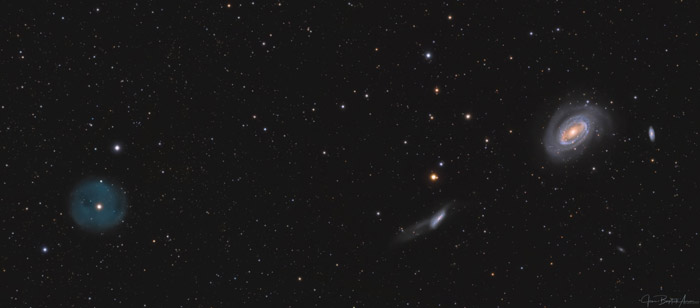 Nébuleuse LoTr5 et le groupe de galaxies NGC4725 - Jean-Baptiste Auroux