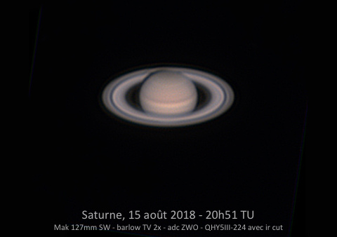 Saturne le 15 aot 2018