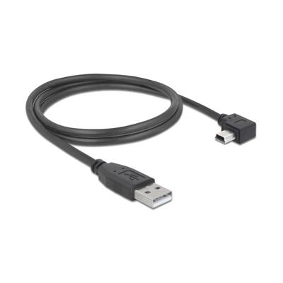2 câbles 1m USB2.0 Pegasus Astro / Delock type A vers mini-B coudé