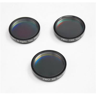 Set de filtres Ha, SII et OIII 7nm ZWO 31,75mm