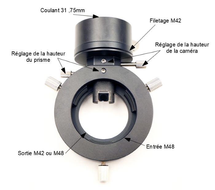 Diviseur optique ZWO OAG