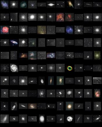 Galerie photo des 110 objets Messier