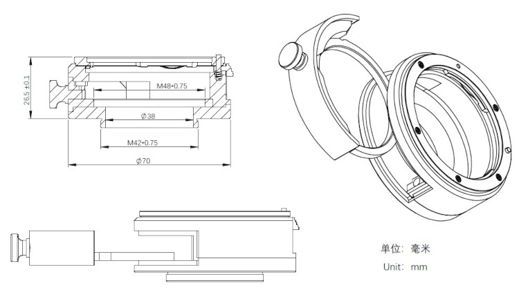 Dessin technique du porte-filtre ZWO EOS zwo_porte-filtre-eos_04.jpg