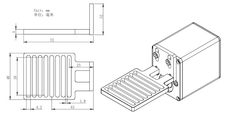 Dessin technique de la platine d'adaptation EAF ZWO pour lunettes Takahashi zwo_support_takahashi_07.jpg