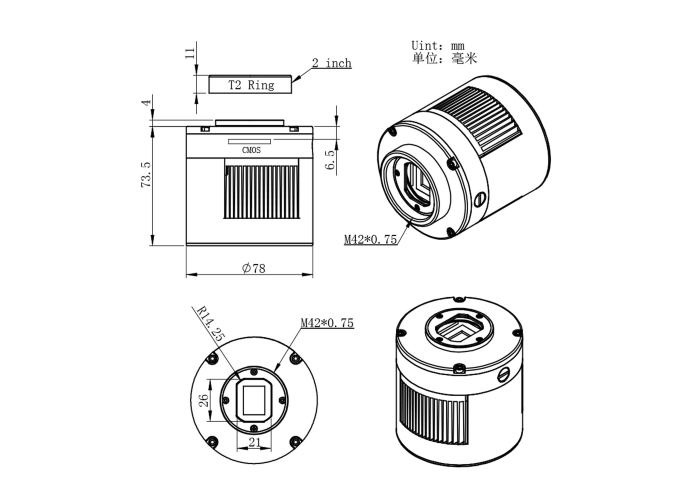 Caméra ZWO refroidie ASI294_Dessin_Technique.jpg