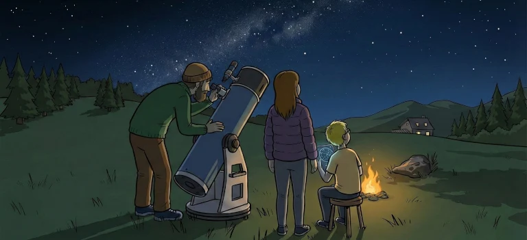 famille_telescope_debutant