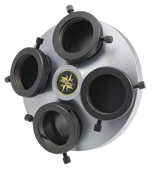 Tourelle Geoptik avec ses quatre logements pour oculaires au coulant 31,75mm