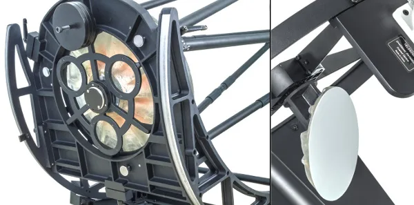 Vue du miroir primaire à gauche et secondaire à droite - Cliquez pour agrandir Dobson_Stargate_458mm_07.jpg