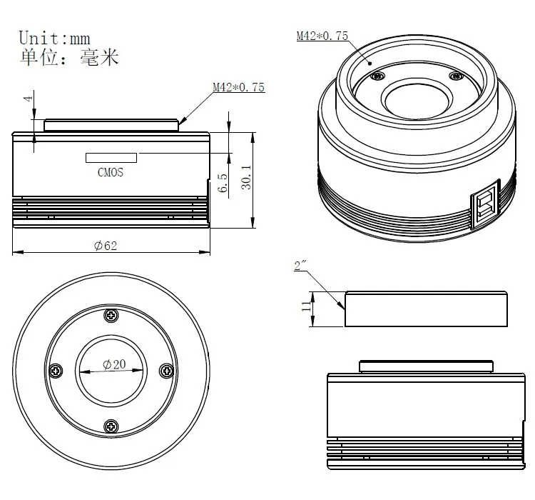 Schéma technique ZWO ASI174MM ASI174MM_dessin_technique.jpg