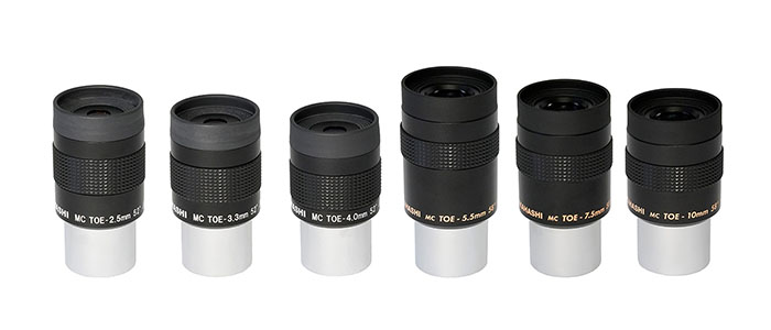 La gamme des oculaires Takahashi TOE